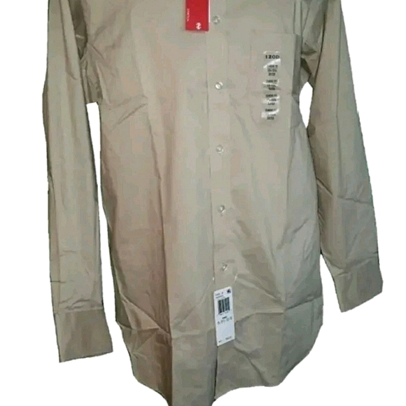 New! IZOD Classic Fit Dress Shirt Men. 15.5" Neck, 32/33 Arm - Picture 2 of 8